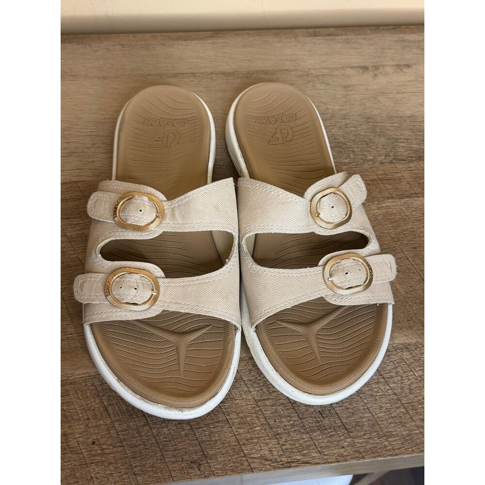 COFACE Womens Orthotic Slides sandals Arch Support Slip on size 8.5 shoes